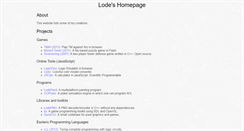 Desktop Screenshot of lodev.org