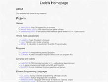 Tablet Screenshot of lodev.org